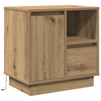 Produktbild för Nattduksbord Artisan Ek 50 x 34,5 x 50 cm Konstruerat trä