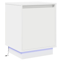 Produktbild för Nattduksbord Vit 39 x 34,5 x 50 cm Konstruerat trä