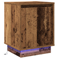 Produktbild för Nattduksbord Gammalt trä 39 x 34,5 x 50 cm Konstruerat trä