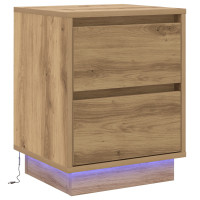 Produktbild för Nattduksbord Artisan Ek 39 x 34,5 x 50 cm Konstruerat trä