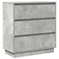 Produktbild för Nattduksbord Betonggrå 71 x 34,5 x 75 cm Konstruerat trä