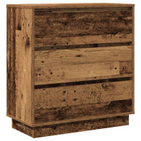 Produktbild för Nattduksbord Gammalt trä 71 x 34,5 x 75 cm Konstruerat trä