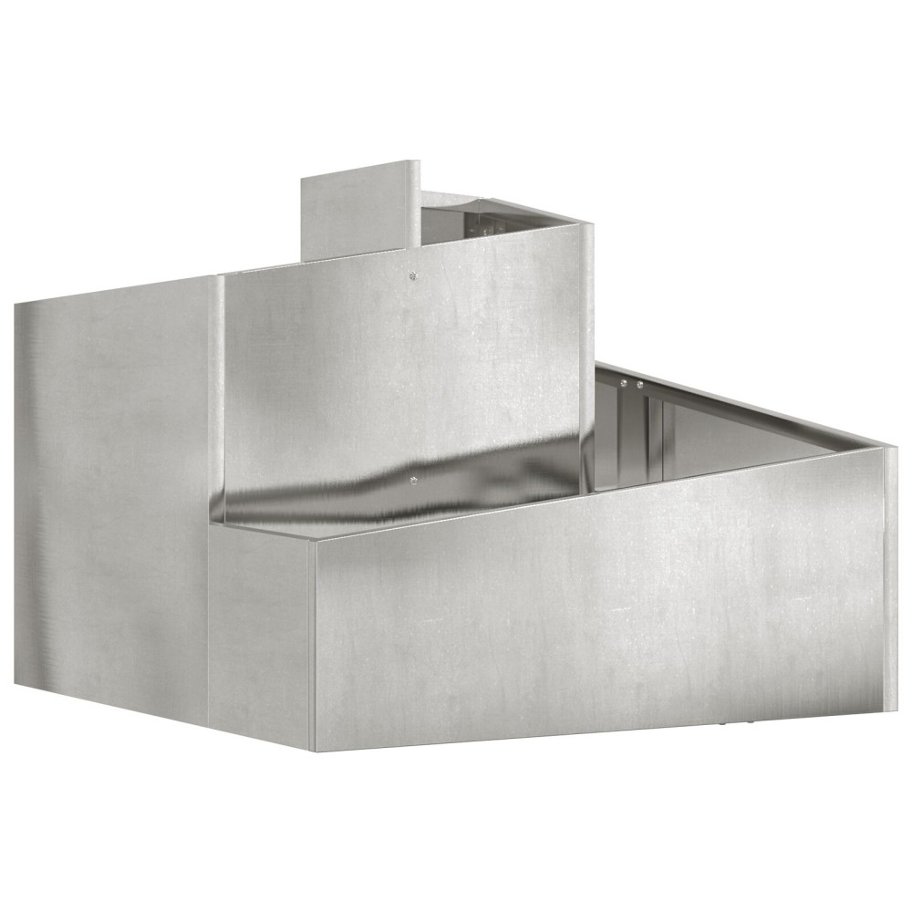 Produktbild för Trädgårdsplanterare Silver 60 x 60 x 50 cm Galvaniserat Stål