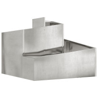 Produktbild för Trädgårdsplanterare Silver 60 x 60 x 50 cm Galvaniserat Stål