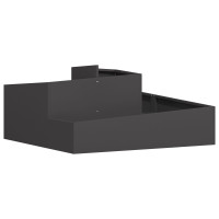 Produktbild för Trädgårdsplanterare Svart 100 x 100 x 50 cm Kallvalsat stål