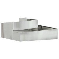 Produktbild för Trädgårdsplanterare Silver 100 x 100 x 50 cm Galvaniserat Stål