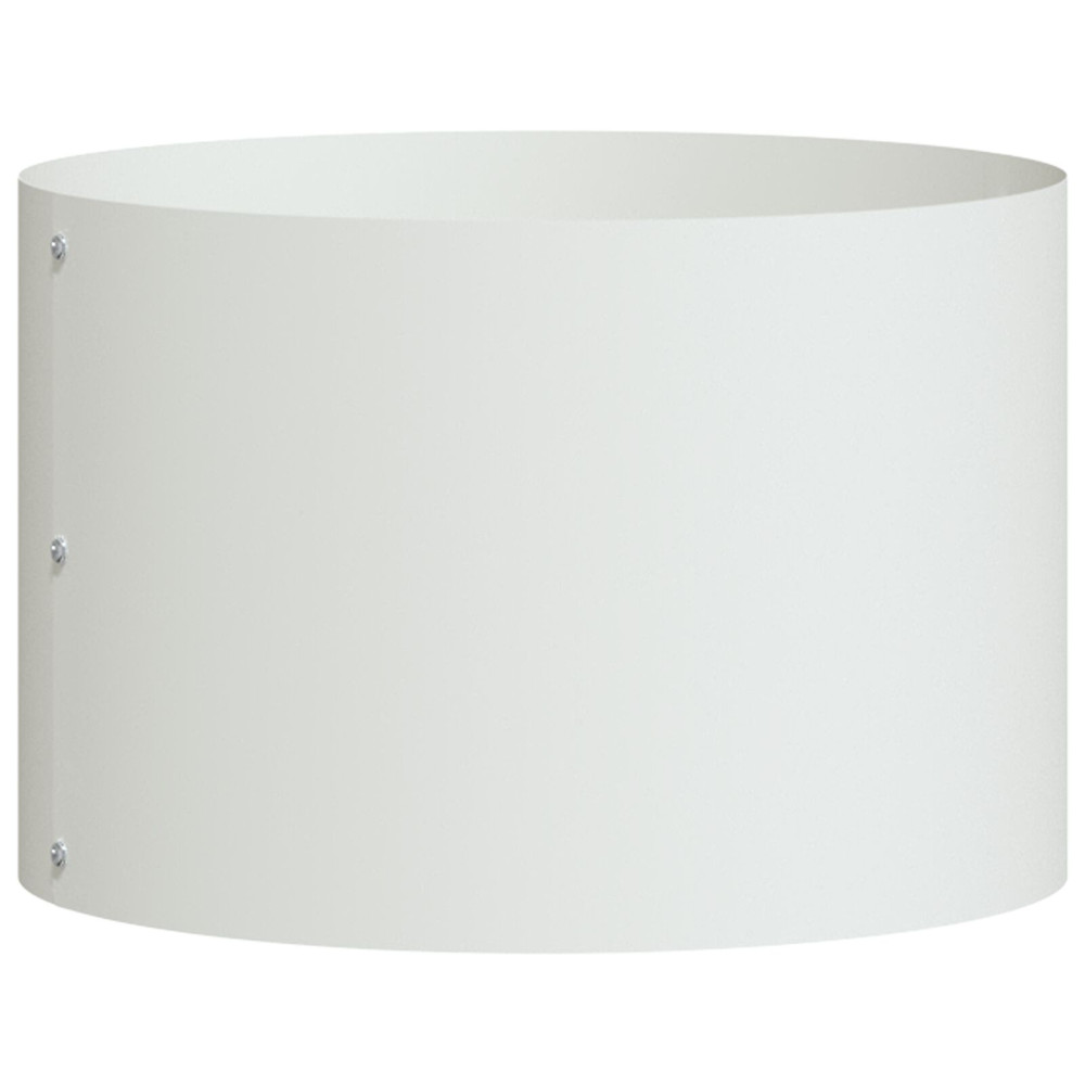 Produktbild för Krukring Vit 30 x 30 x 20 cm Kallvalsat stål