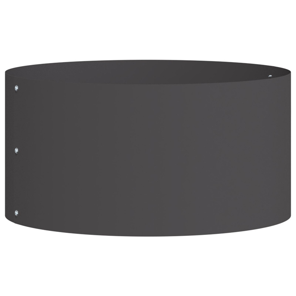 Produktbild för Krukring Svart 40 x 40 x 20 cm Kallvalsat stål