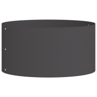 Produktbild för Krukring Svart 40 x 40 x 20 cm Kallvalsat stål