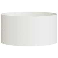 Produktbild för Krukring Vit 40 x 40 x 20 cm Kallvalsat stål