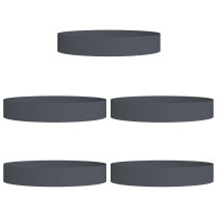 Produktbild för Krukring 5 pcs Antracit 120 x 120 x 20 cm Kallvalsat stål