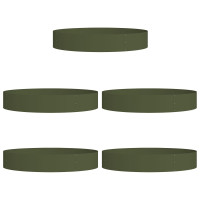 Produktbild för Krukring 5 pcs Olivgrön 120 x 120 x 20 cm Kallvalsat stål