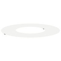 Produktbild för lämplig för Flat trädring Vit Ø30 / 60 cm Stål