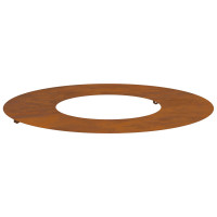 Produktbild för lämplig för Flat trädring Brun Ø30 / 60 cm Väderbeständig stål