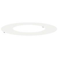 Produktbild för lämplig för Flat trädring Vit Ø40 / 70 cm Stål