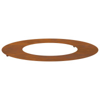 Produktbild för lämplig för Flat trädring Brun Ø40 / 70 cm Väderbeständig stål