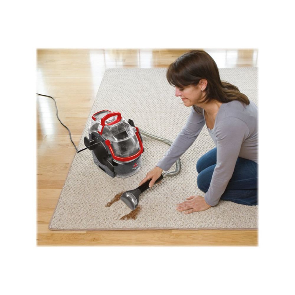 Produktbild för BISSELL SpotClean Pro 1558N - mattvätt - med behållare - röd/svart