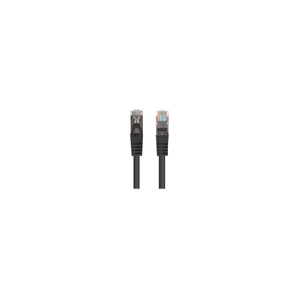 Produktbild för Lanberg patch-kabel - 1 m - svart RAL9004