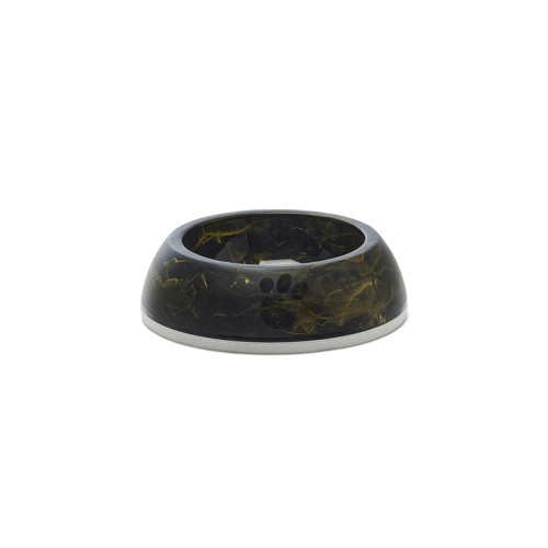 SAVIC Matskål Delice Marble/Black Gold 300ml Svart