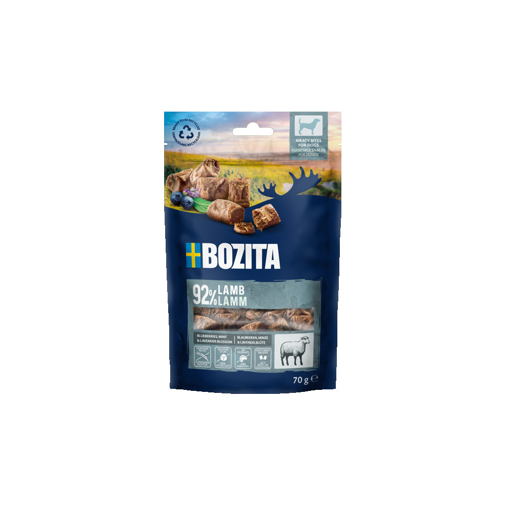 Produktbild för Snacks Meaty Bites Lamb Hundgodis 70g