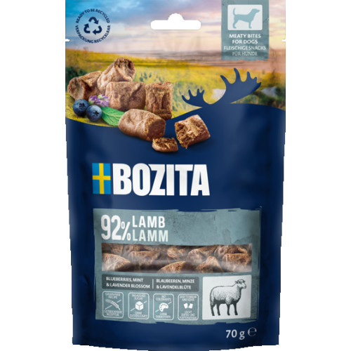 BOZITA Snacks Meaty Bites Lamb Hundgodis 70g