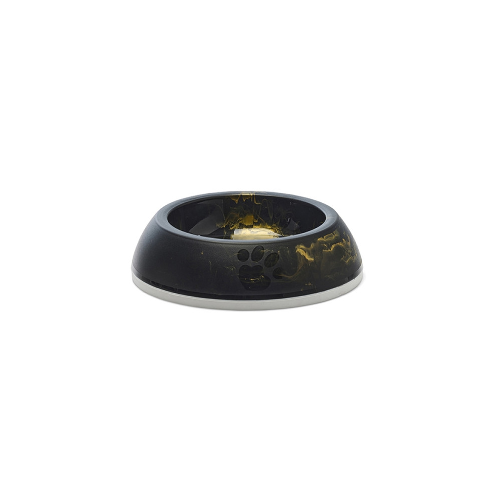 Produktbild för Matskål Delice Cat Marble/Black Gold 200ml Svart