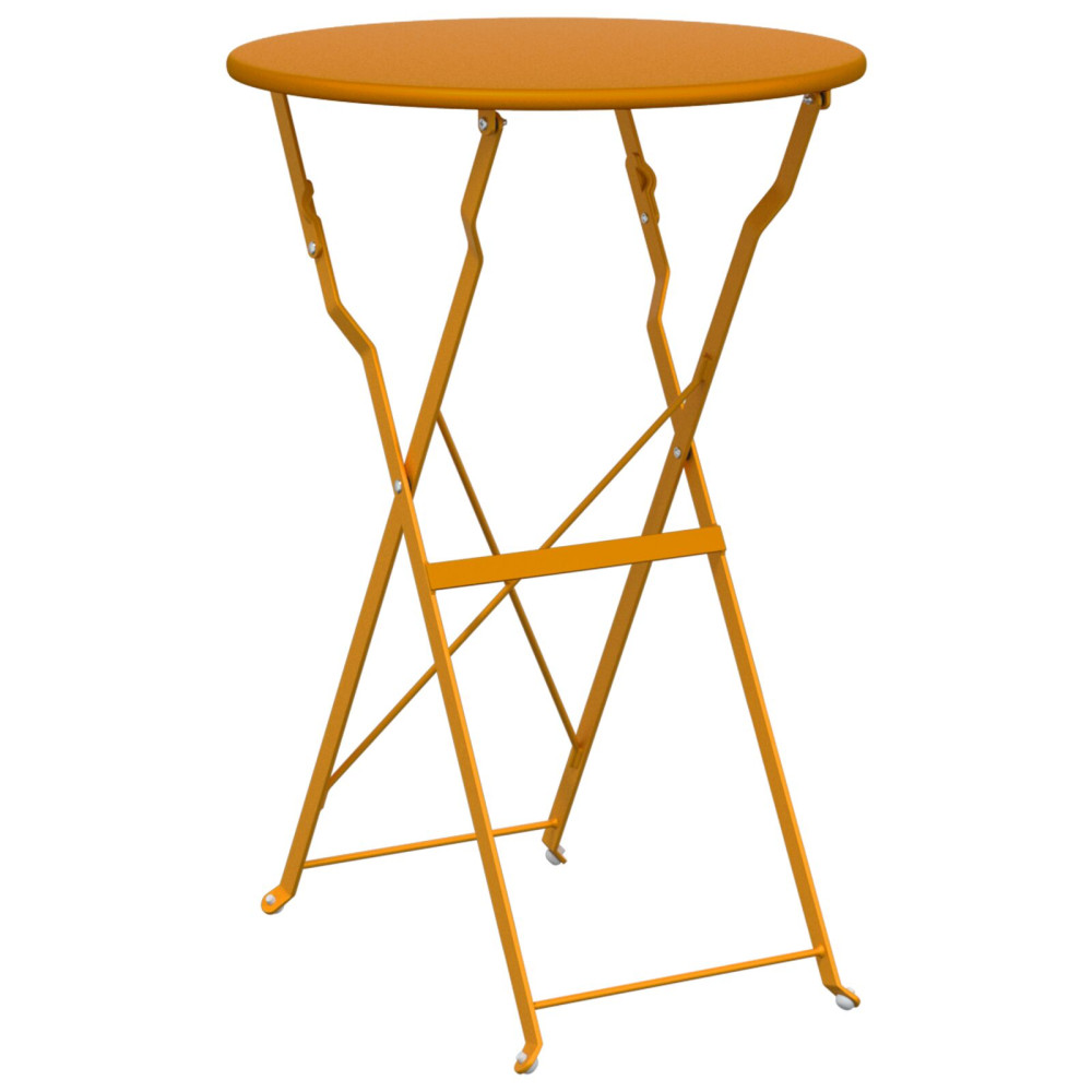Produktbild för Bistrobord Senapsgul Ø 50 x 71 cm Pulverlackerad stål