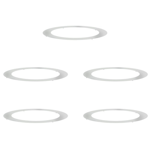 vidaXL lämplig för Flat Trädringar 5 pcs Silver Ø90 / 120 cm