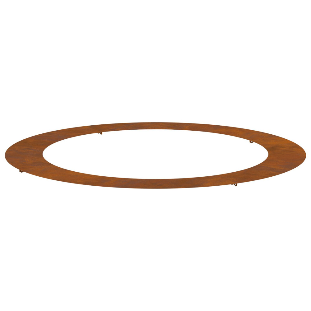 Produktbild för lämplig för Flat trädring Brun Ø90 / 120 cm Väderbeständig stål
