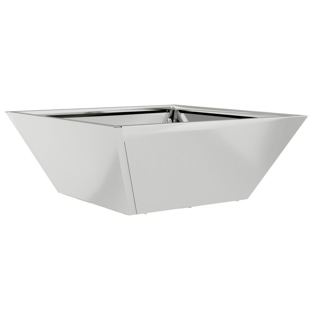 Produktbild för Trädgårdsplanterare Silver 40 x 40 x 15 cm Galvaniserat Stål