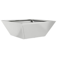 Produktbild för Trädgårdsplanterare Silver 40 x 40 x 15 cm Galvaniserat Stål