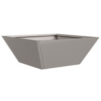 Produktbild för Trädgårdsplanterare Rostig 40 x 40 x 15 cm Väderbeständig stål