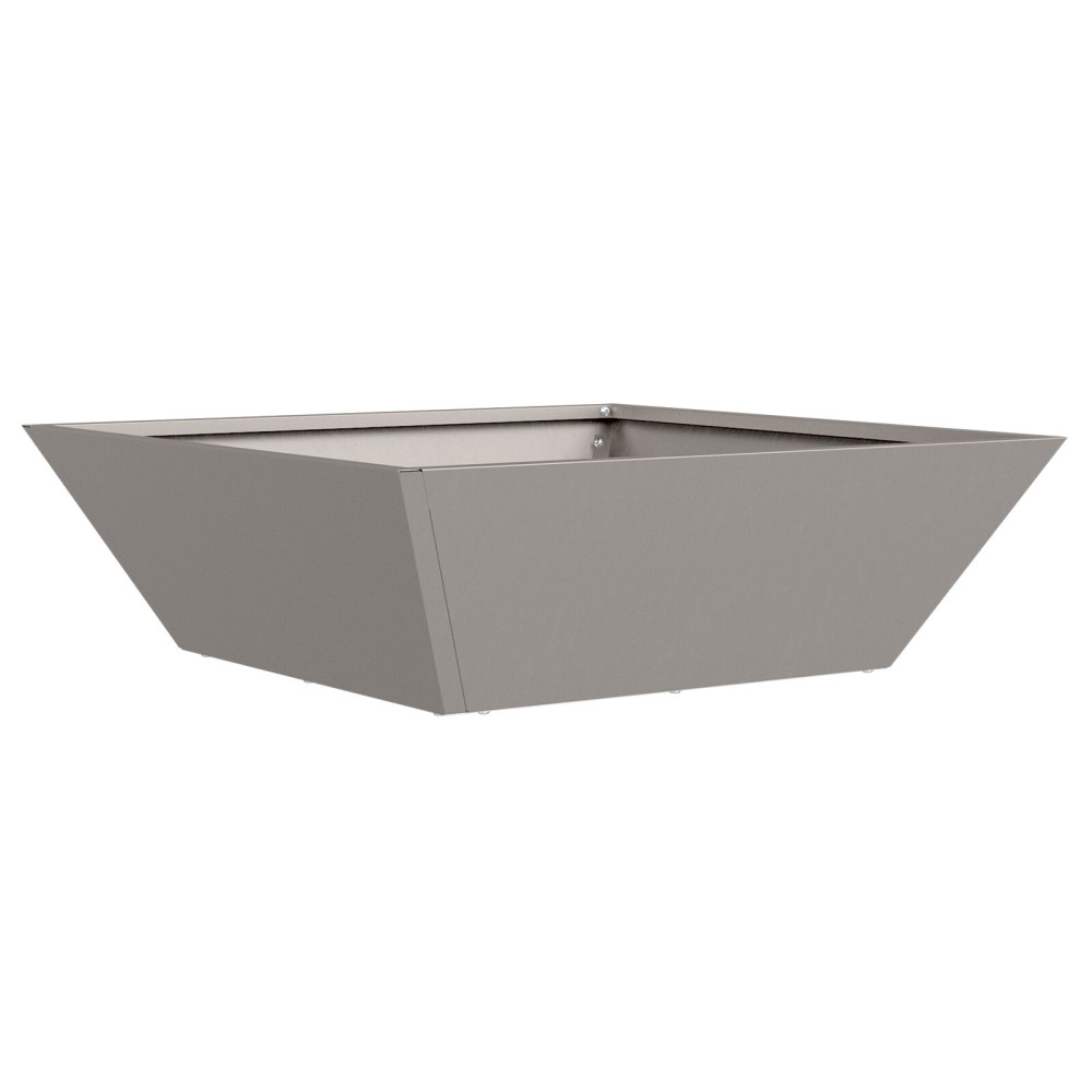 Produktbild för Trädgårdsplanterare Rostig 50 x 50 x 15 cm Väderbeständig stål