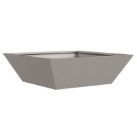Produktbild för Trädgårdsplanterare Rostig 50 x 50 x 15 cm Väderbeständig stål