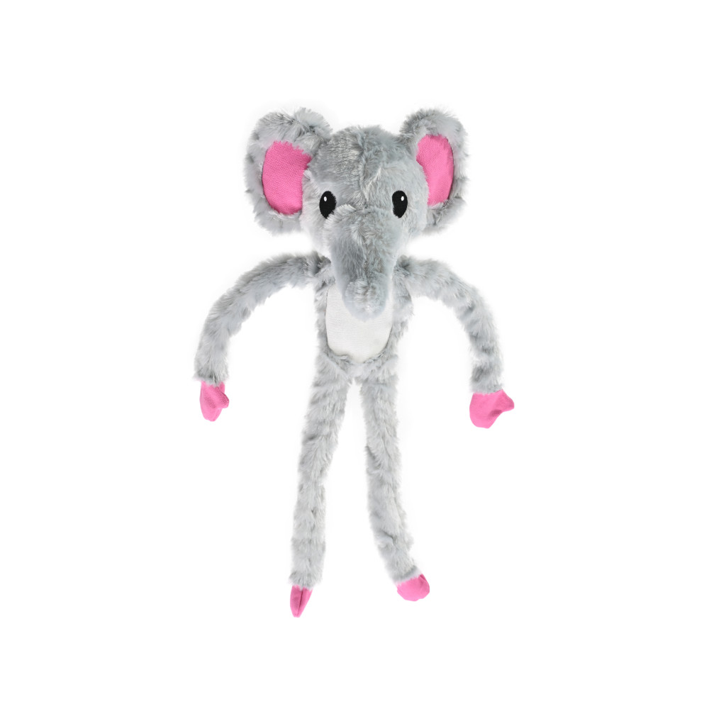 Produktbild för Hundleksak Elefant med Rep Grå 65cm