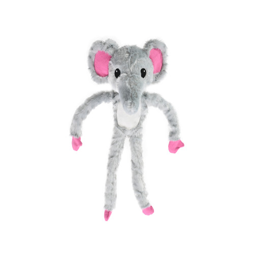DOGMAN Hundleksak Elefant med Rep Grå 65cm