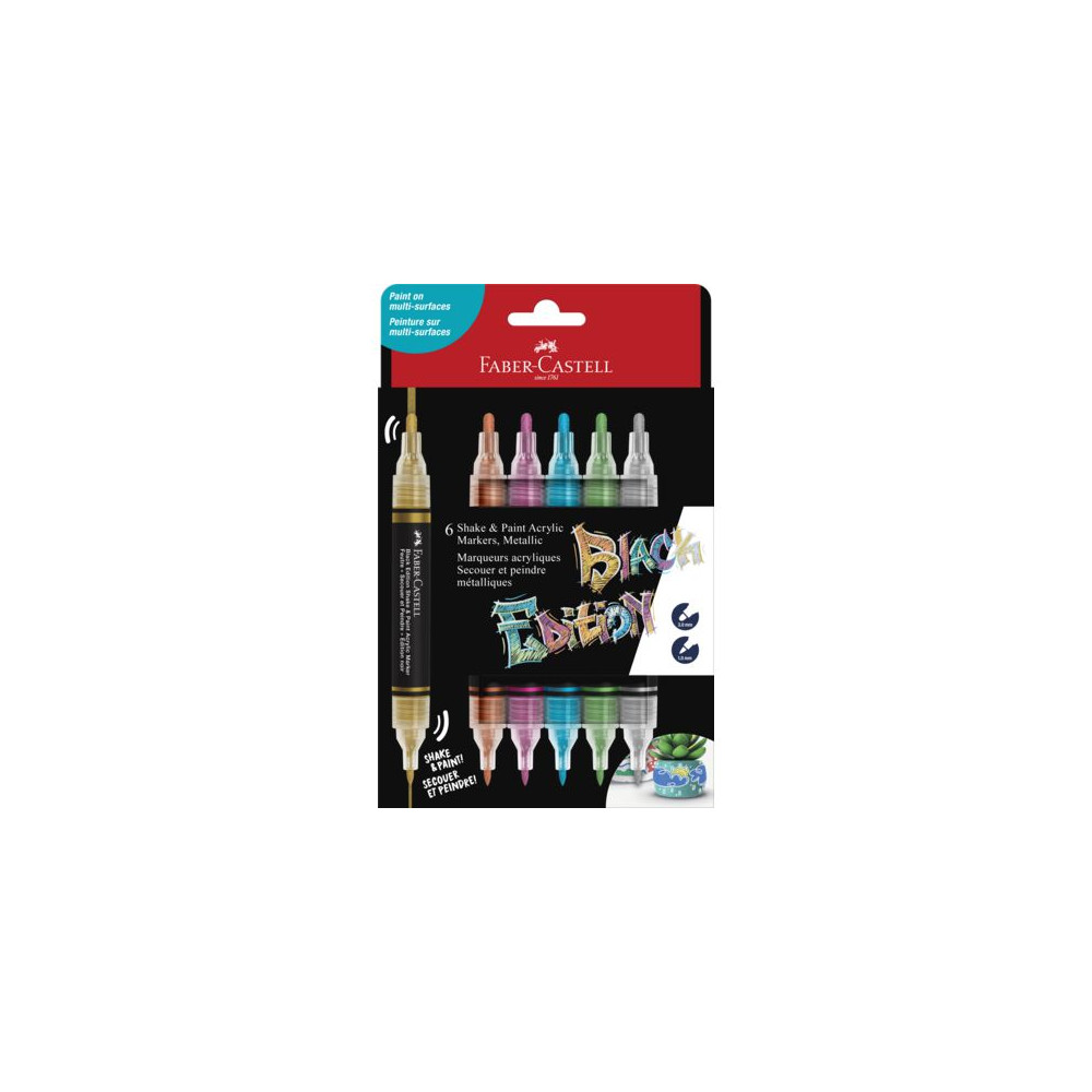 Produktbild för Fiberpenna shake&Paint classic 6/fp