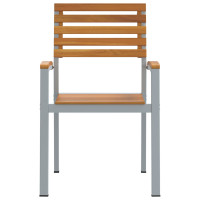 Produktbild för Trädgård Stol 8 pcs Brun 56 x 57 x 87 cm Massivt Akaciaträ