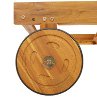 Produktbild för Solstol 2 pcs Röd 200 x 67 x 84 cm Massivt Akaciaträ