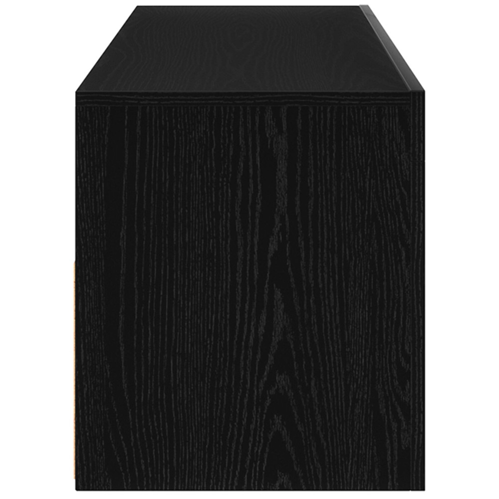 Produktbild för Nattduksbord Svart Ek 60 x 35 x 40 cm Konstruerat trä