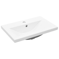 Produktbild för Badrumsskåp med handfat Svart Ek 60 x 39 x 62 cm