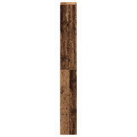 Produktbild för Skoskåp med dörr Gammalt trä 80 x 21 x 163,5 cm Konstruerat trä