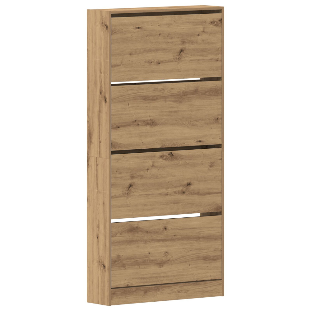 Produktbild för Skoskåp med hylla Artisan Ek 80 x 21 x 163,5 cm Konstruerat trä