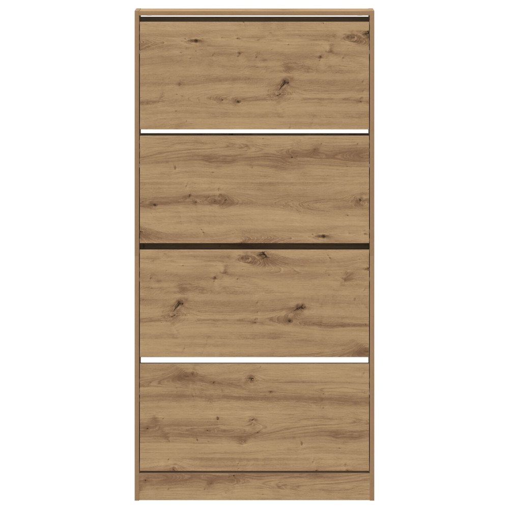 Produktbild för Skoskåp med hylla Artisan Ek 80 x 21 x 163,5 cm Konstruerat trä