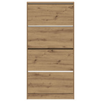 Produktbild för Skoskåp med hylla Artisan Ek 80 x 21 x 163,5 cm Konstruerat trä
