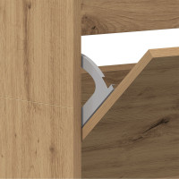 Produktbild för Skoskåp med hylla Artisan Ek 80 x 21 x 163,5 cm Konstruerat trä