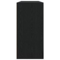 Produktbild för Sideboard 2 pcs Svart Ek 79 x 38 x 80 cm Konstruerat trä