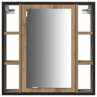 Produktbild för Badrumsmöbelset 3 st Artisan Ek 33 x 33 x 185,5 cm