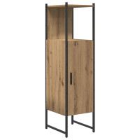 Produktbild för Badrumsmöbelset 4 st Brun 33 x 33 x 185,5 cm Konstruerat trä