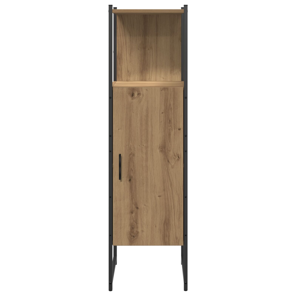 Produktbild för Badrumsmöbelset 4 st Brun 33 x 33 x 185,5 cm Konstruerat trä